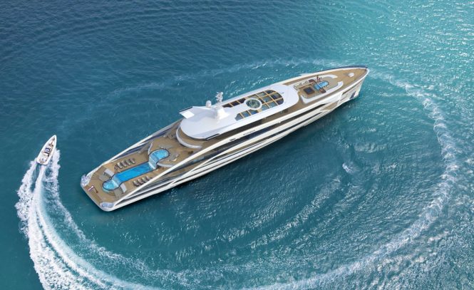 Motor yacht MAXIMUS - Aerial view