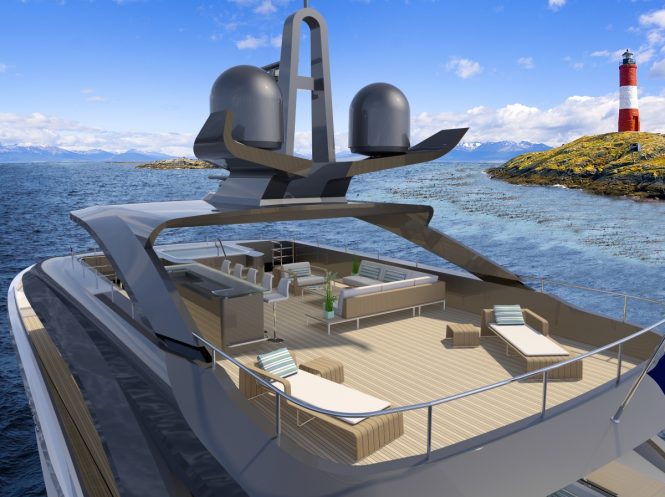 Motor yacht NAVARINO - Sundeck concept