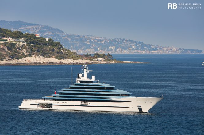 Oceanco M/Y JUBILEE won the Best Exterior Design Award and the Finest New Superyacht Award. Image credit: Raphael Belly