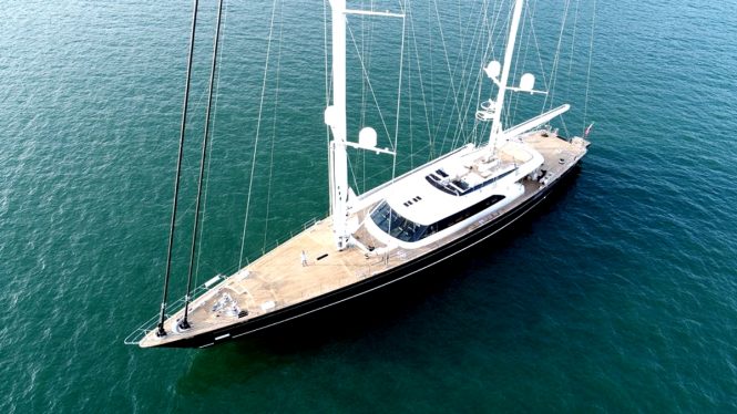 Sailing yacht SEVEN from Perini Navi will be on show throughout the event