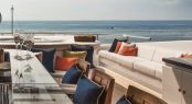 Sundeck aflresco dining aboard luxury yacht CLOUD 9
