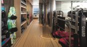 Superyacht CLOUD 9 - Lower deck tender garage and water toys storage