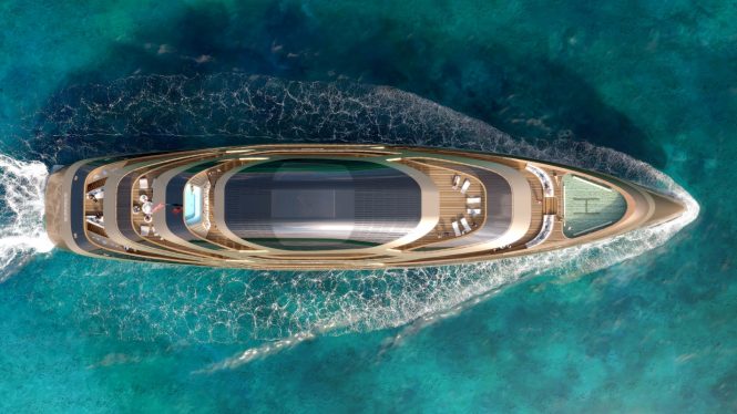 Superyacht SE77ANTASETTE - Aerial view