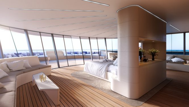 Superyacht SE77ANTASETTE - The forward Master suite