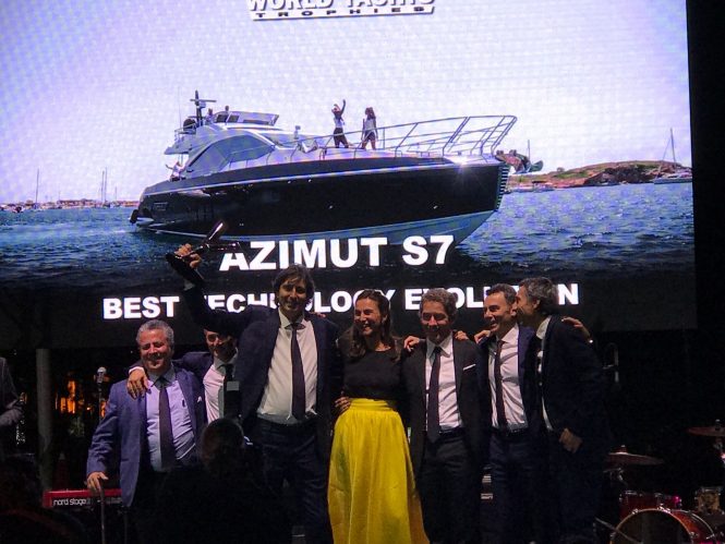 The Azimut S7 won Best Yacht Evolution at the World Yachts Trophies 2017
