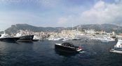 2017 MYS Yachts on Display with Yacht Club de Monaco in the background