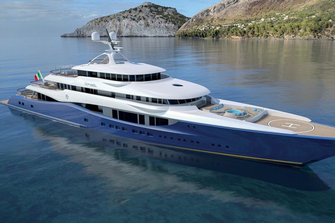 92m superyacht concept LINEA