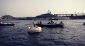 Aquarius and Jubilee mega yachts at Monaco Yacht Show 2017
