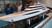 Feadship display at MYS 2017 - FAITH yacht model