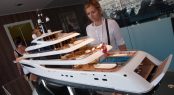 Feadship yacht model of FAITH at MYS 2017