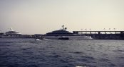 Aquarius and Jubilee mega yachts at Monaco Yacht Show 2017