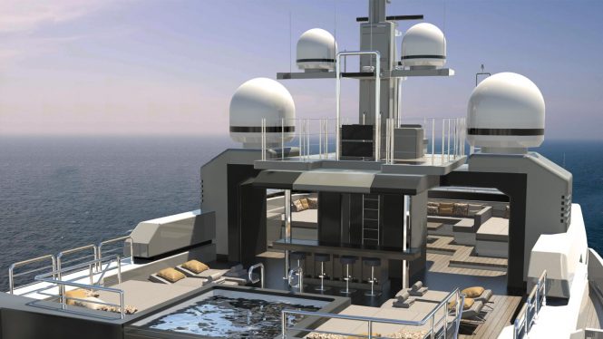 MAVERICK 55 - Spa pool, bar and telescopic lounge