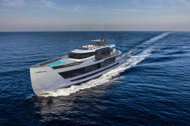 Motor yacht XSR 125 concept. Photo credit Red Yacht Design