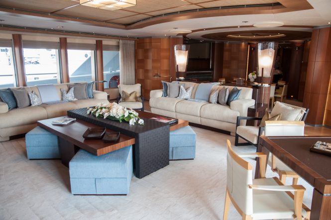 Mys 2017 - Oceanco yacht ANASTASIA 75m upper deck saloon