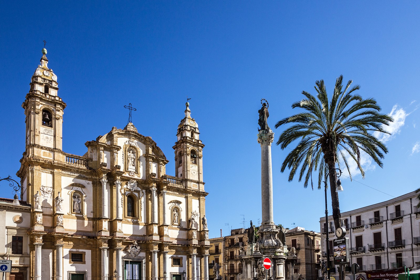 Palermo, Italy May 2, 2017 Palermo catholic church building in