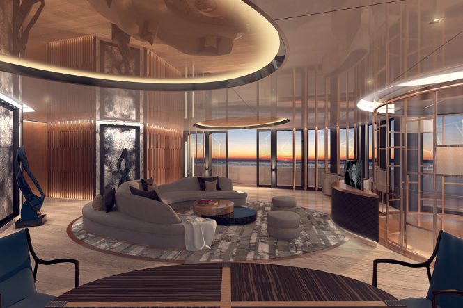 Superyacht LINEA - Salon