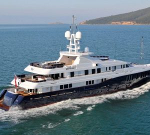 Charter motor yacht Sequel P in the Caribbean
