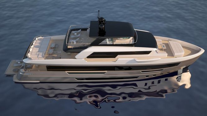 The Filippetti E32 explorer yacht from Filippetti Yachts in collaboration with Venetian Yacht Design
