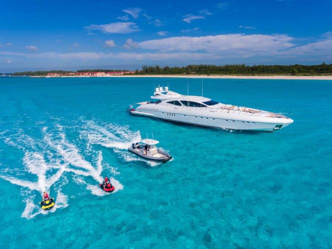 luxury yacht INCOGNITO with water toys