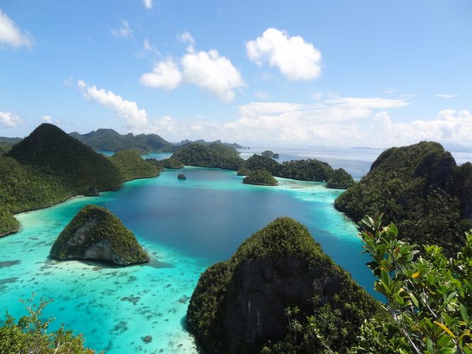 Aerial view of Raja Ampat