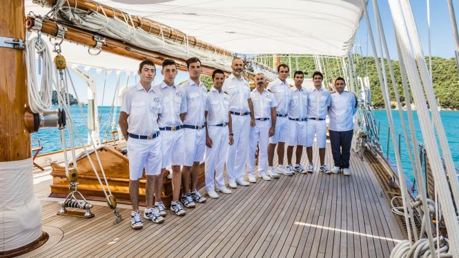 private yacht charter crew salary