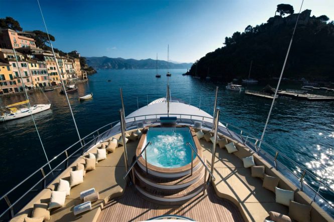 Enjoy a dip aboard Wellesley in Italy