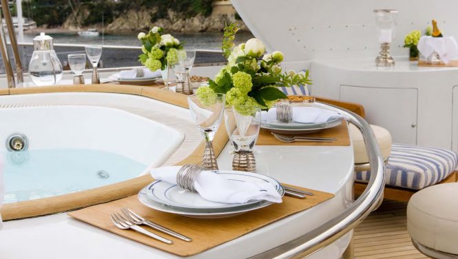 Jacuzzi on the sun deck