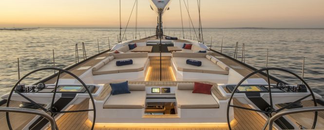 SATISFACTION on deck - Photo Giuliano Sargentini, Courtesy of Southern Wind Shipyard