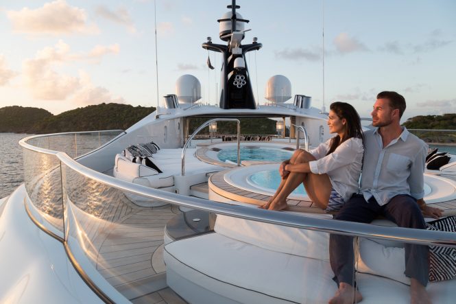 Sunset aboard PHOENIX 2