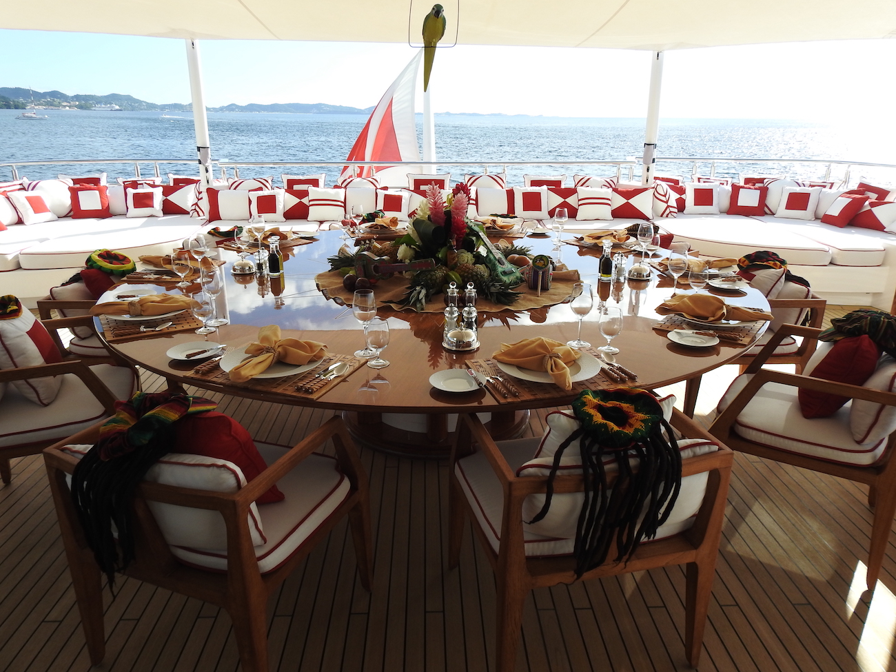 alfresco table setting — Yacht Charter & Superyacht News