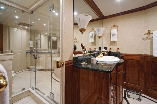 en suite bathroom in the master suite