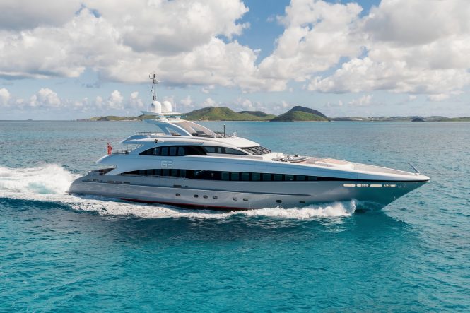 Running profile of Heesen motor yacht G3