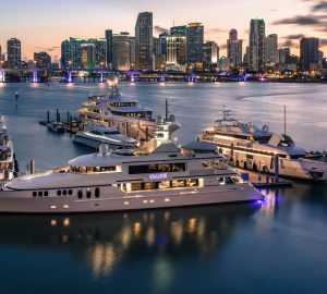 The superyachts in attendance at the Miami Yacht Show