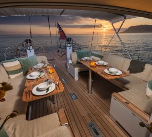 Charter recently refitted sailing yacht Padma in the Mediterranean