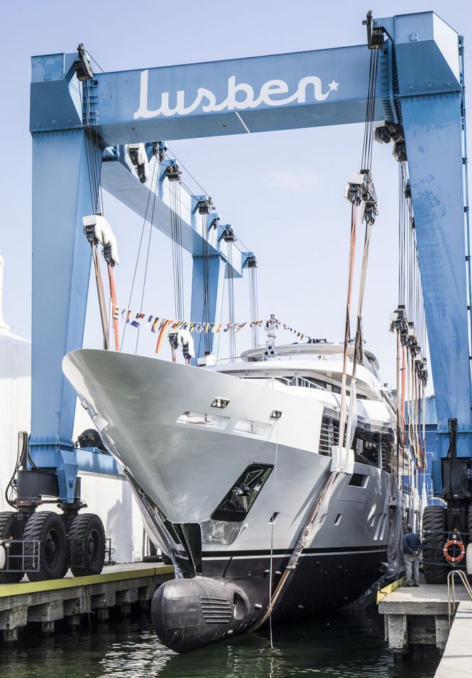superyacht ELALDREA+ launched at Benetti shipyard