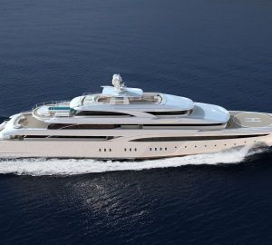 Brand-new 85m Mega Yacht O'PTASIA hits water at Golden Yachts