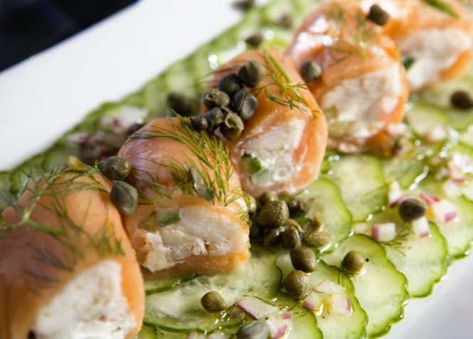 Delicious meals are served to charter guests based on their preferences