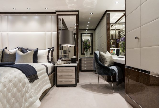 Elegant and sophisticated interiors for a truly luxurious yacht charter with 11.11