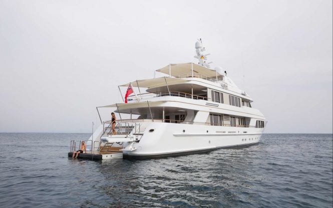 Enjoying yacht charter aboard 43m Feadship superyacht GO