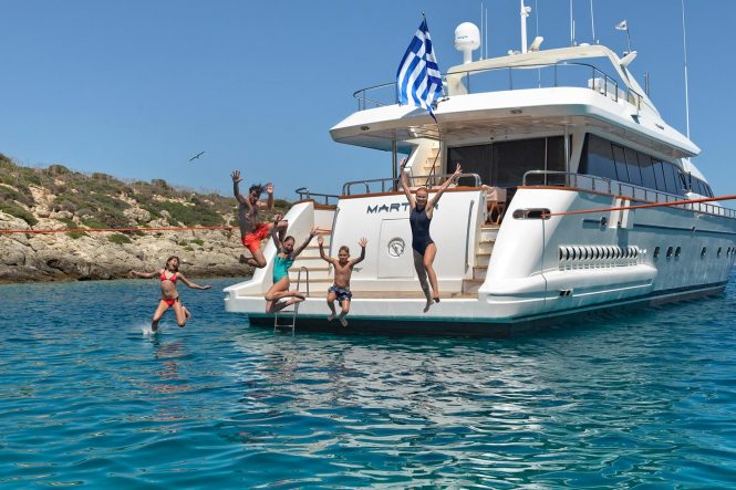 Fun family holiday aboard yacht MARTINA