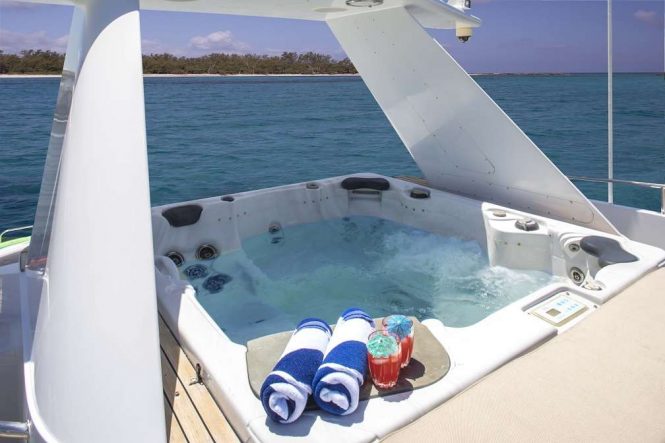 Jacuzzi on the sun deck