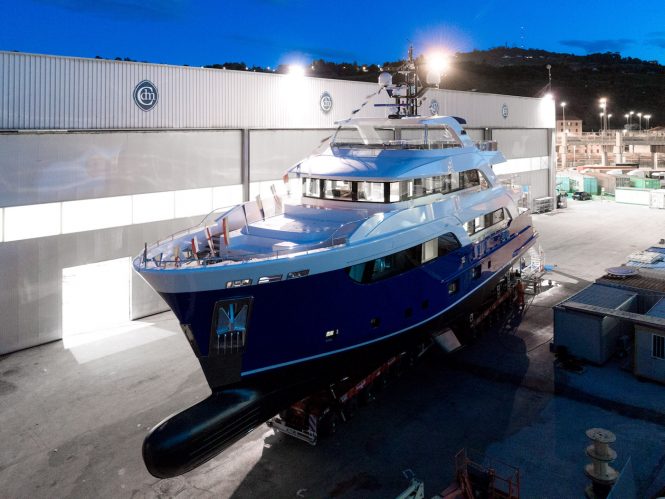 Motor yacht GATTO launches at CdM