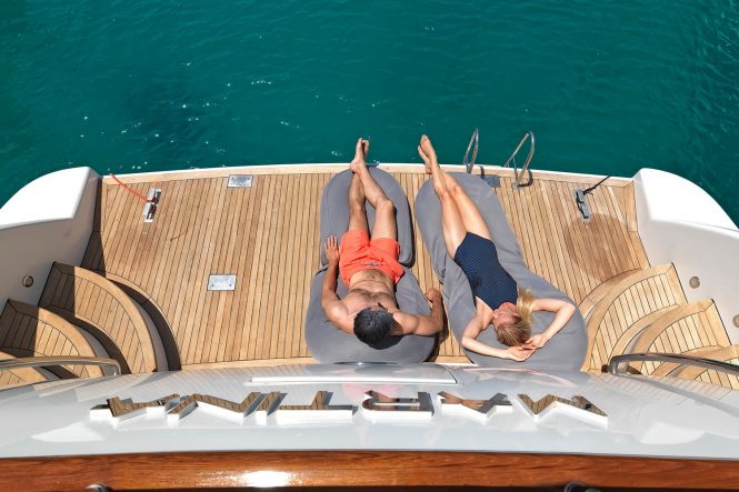 Relax on charter with yacht MARTINA