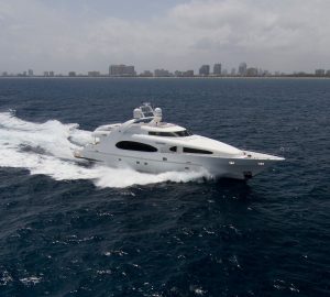 No Delivery Fees with 36m CHARISMA available for yacht charters in the Bahamas