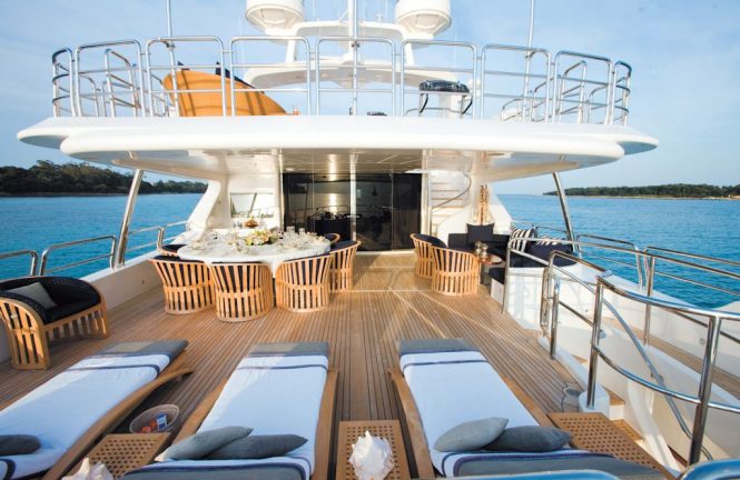 aboard superyacht SEABLUE'Z