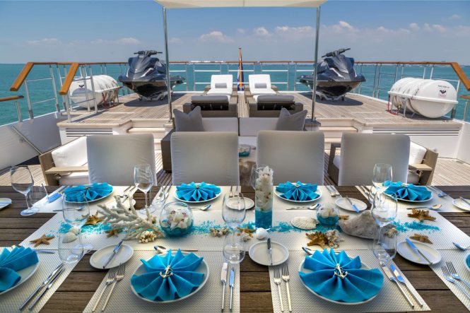 dining alfresco aboard ICE 5