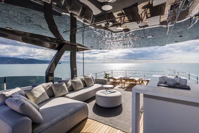 fabulous aft deck relaxation area
