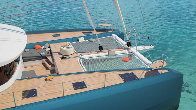 foredeck trampoline- rendering - sistership
