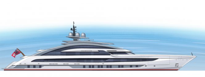 80m Project Cosmos superyacht by Heesen
