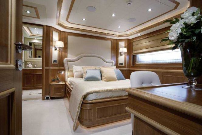 Accommodation aboard the 43m CRN motor yacht